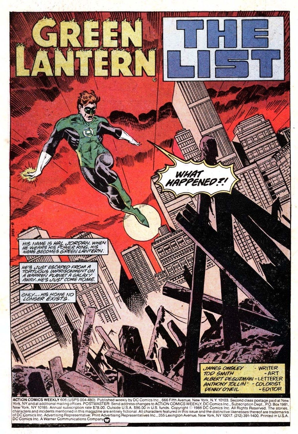 Green Lantern discovers trouble
