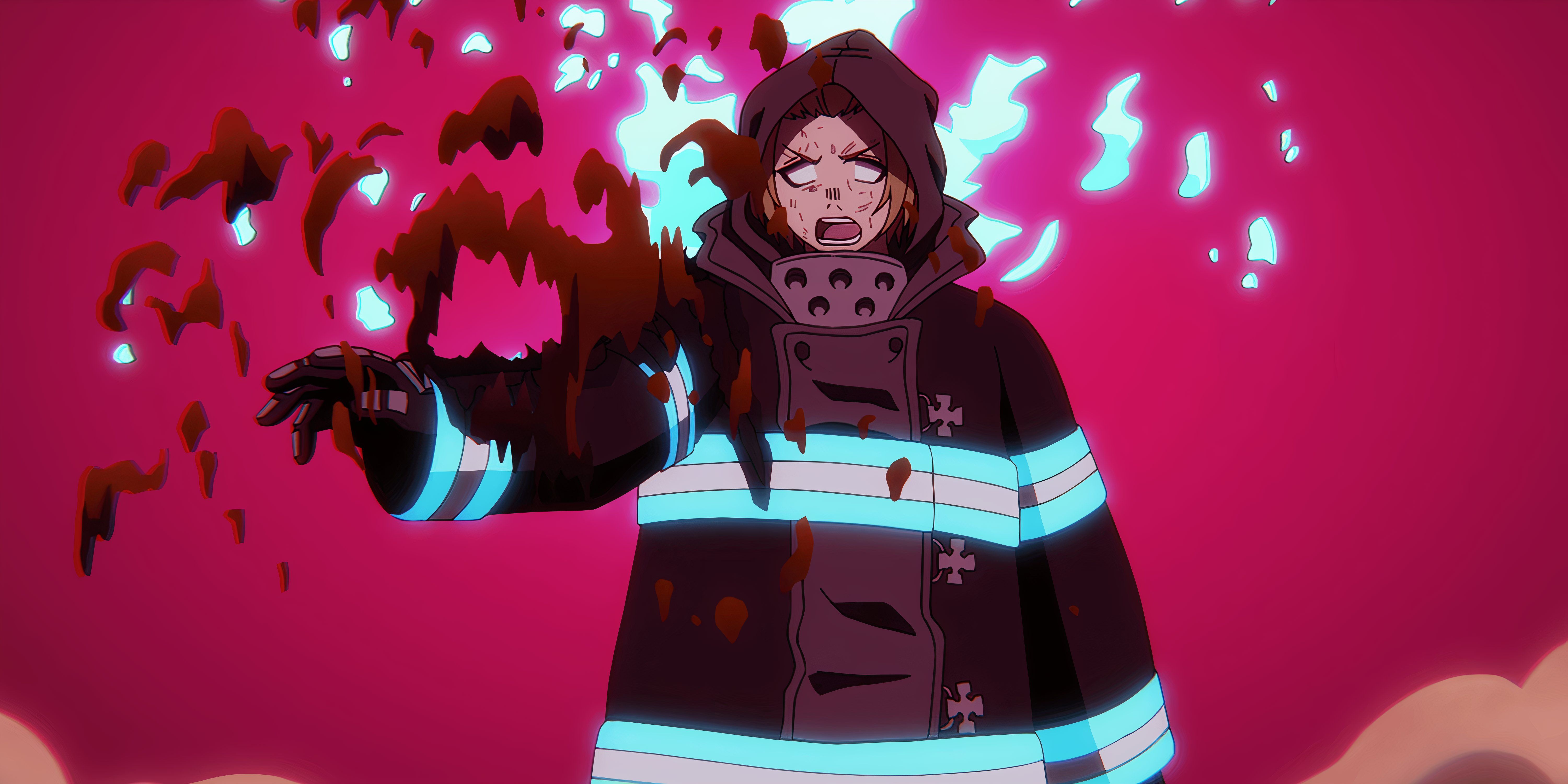 Arthur Losing Excalibur in Fire Force, Season 3, Episode 5