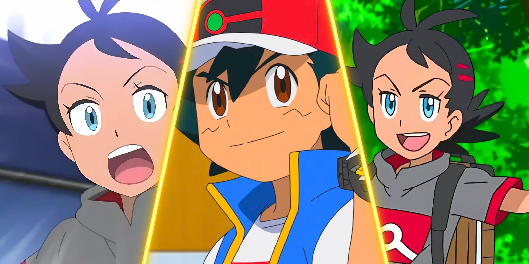 Ash y Goh del anime Pokémon