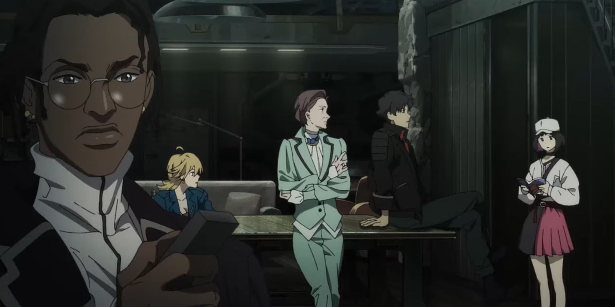 Lazarus crew has a debriefing meeting in Lazarus Anime Episode 6