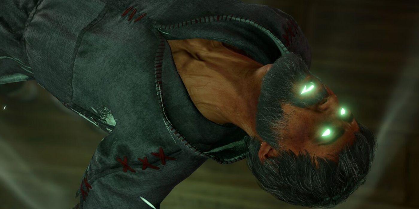 The corpse of Father Lorgan in Baldur's Gate 3 reanimating as the player talks to his spirit.