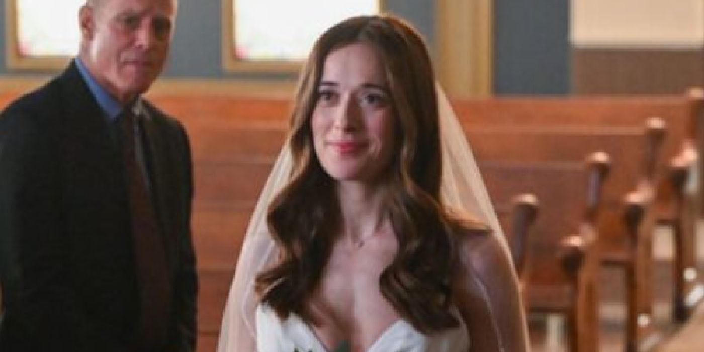 Kim Burgess at her wedding in the Chicago PD Season 12 finale