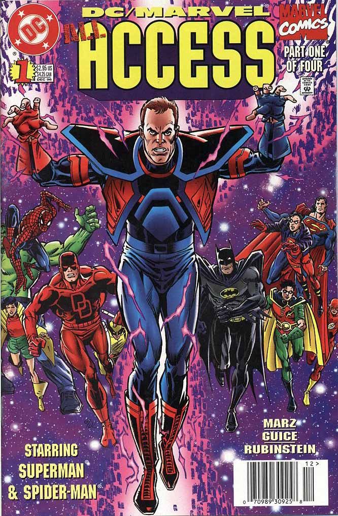 The cover of DC/marvel All Access #1