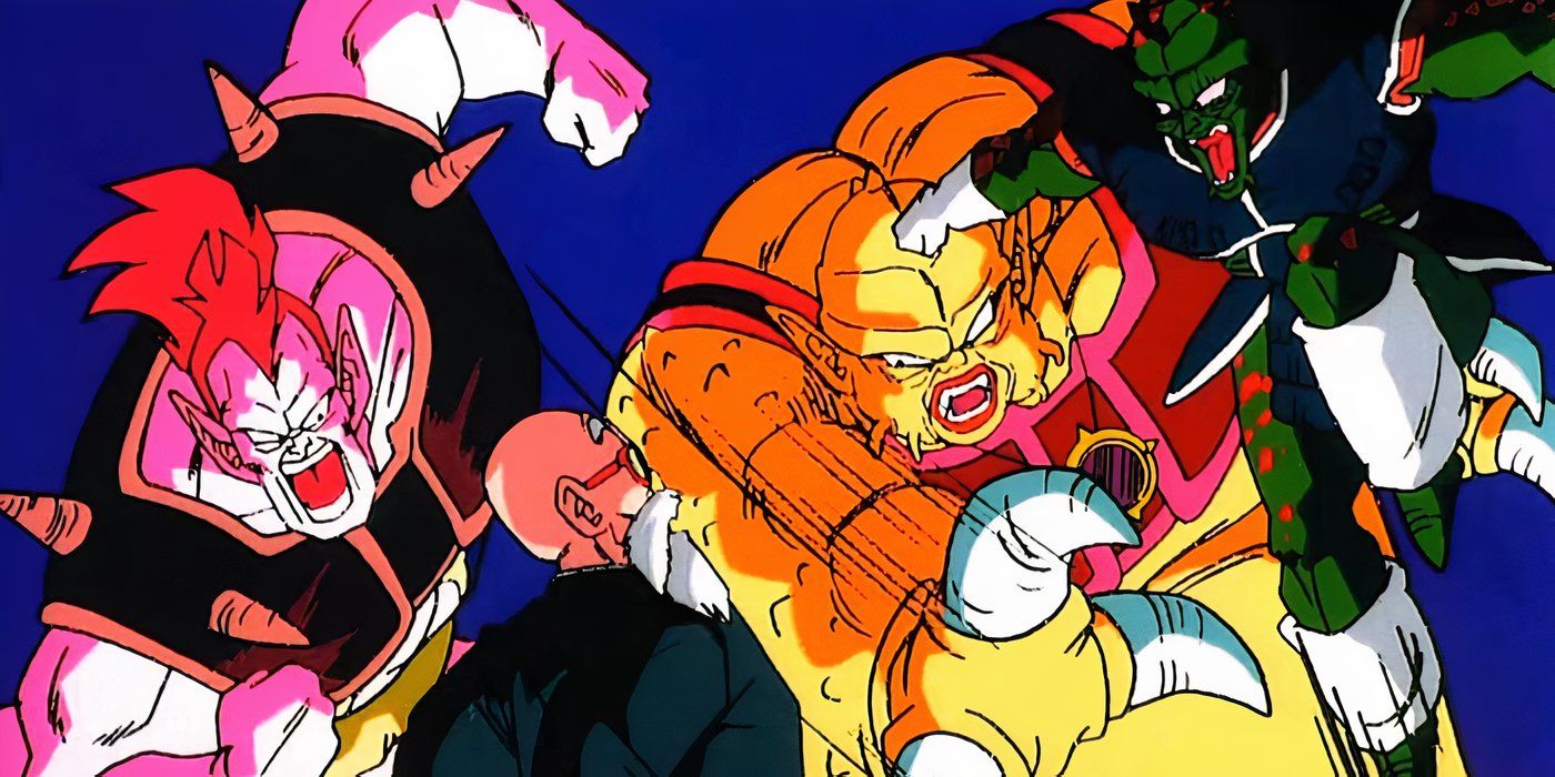Master Roshi fights Bio-Warriors in Dragon Ball Z: The World's Strongest.
