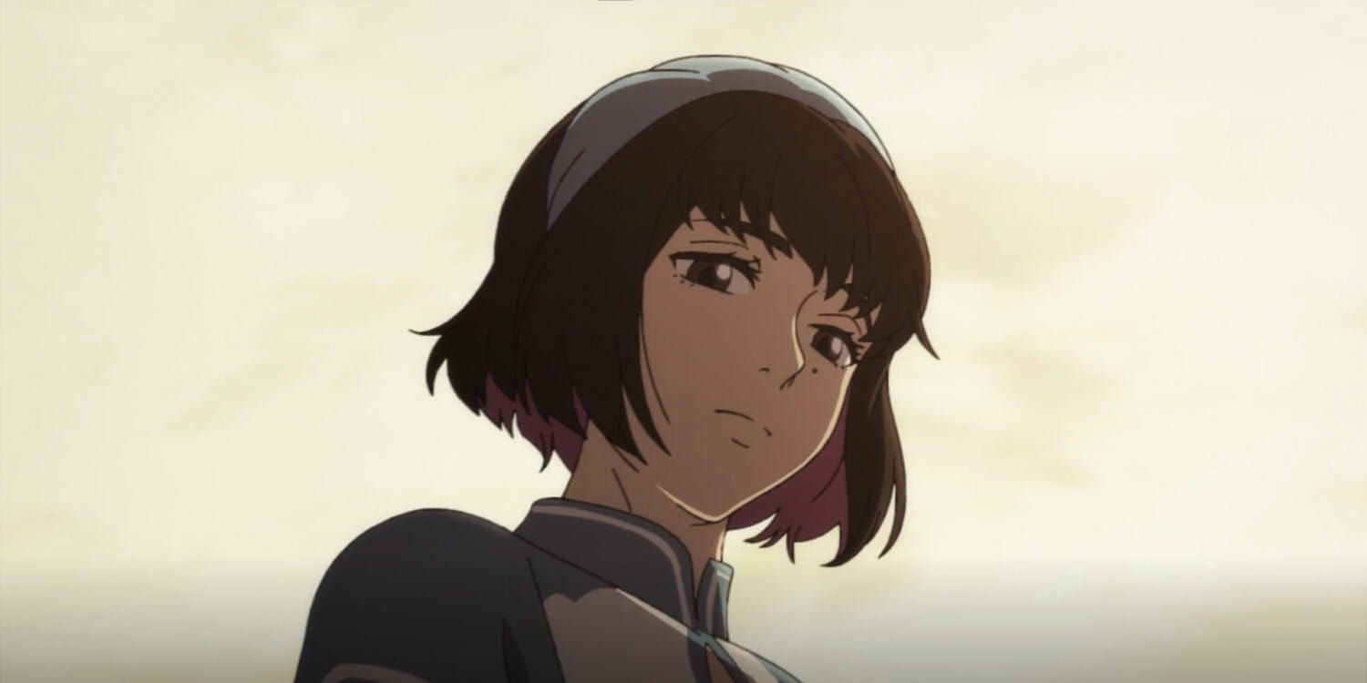 Eleina mira a su madre en el episodio 6 de Lázaro.