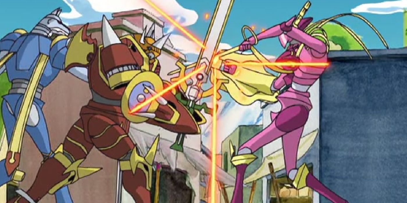 EmperorGreymon y MagnaGarurumon vs Dynasmon - Digimon Frontier