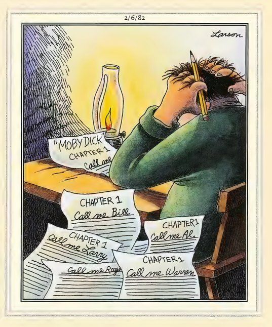 Far Side Books - Moby Dick Editing