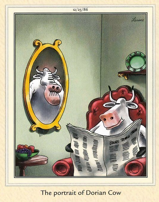 Far Side Books - The Portrait of Dorian Cow