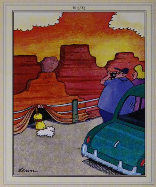 Scenery is proven fake