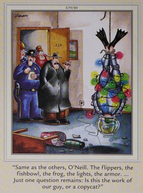 Police investigate an odd murder