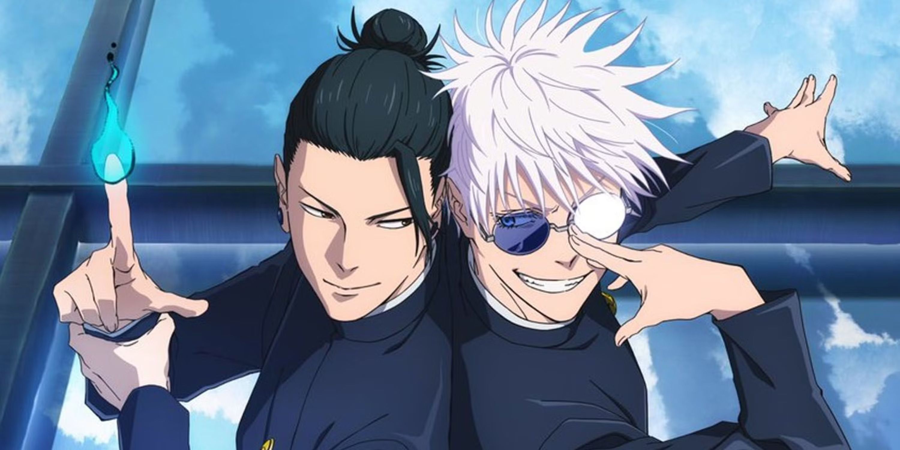 Gojo y Geto en el pasado en el anime JJK