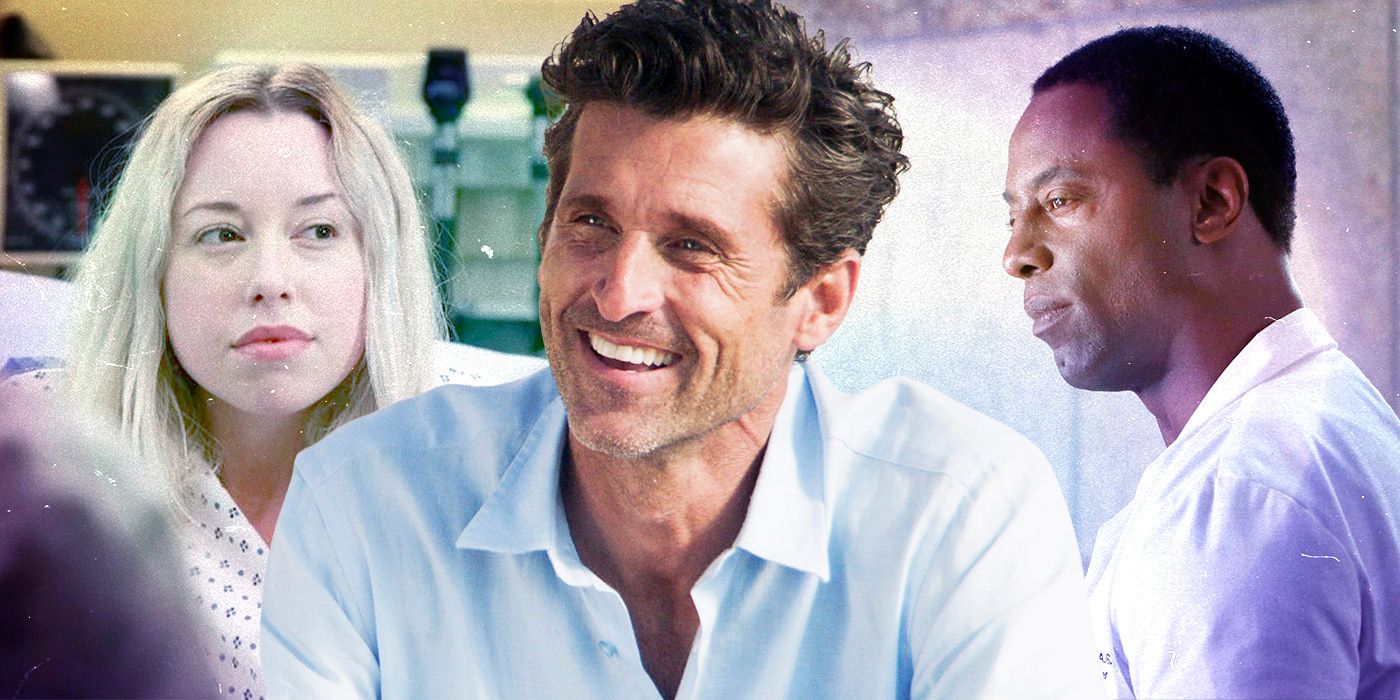 Derek, Burke and Katie Bryce from Grey's Anatomy