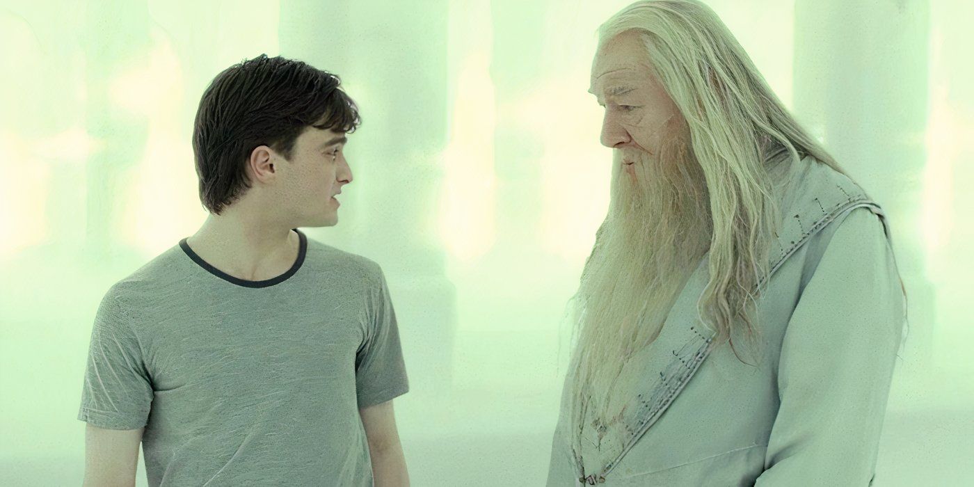 Harry Potter and Dumbledore in Purgatory at Harry Potter and the death relics