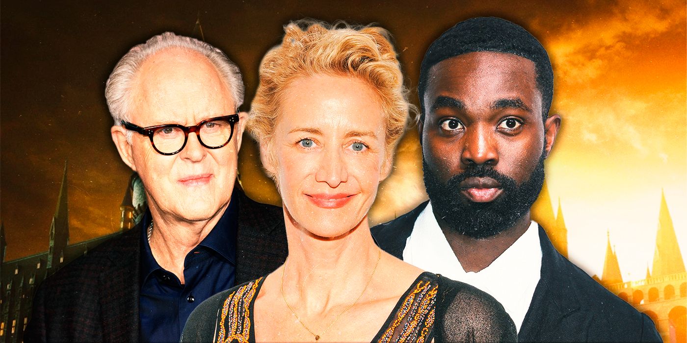 جان لیتگو ، Paapa Essiedu و Janet McTeer با هاگوارتز در پس زمینه