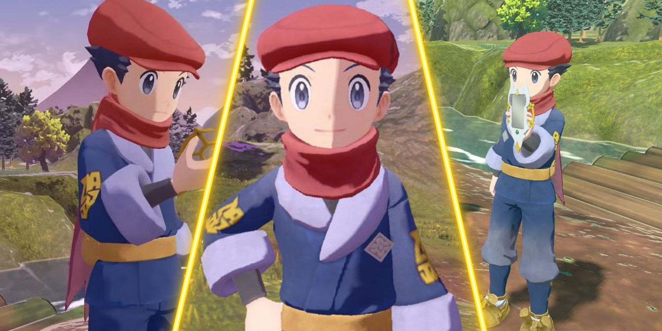 An image divided by Rei by Pokémon Legend: arceus in different positions