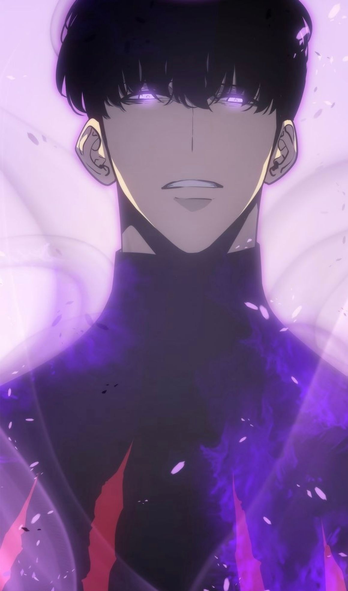 Sung Jinwoo ve a su padre, Ilhwan, en la nivelación en Solo Manhwa