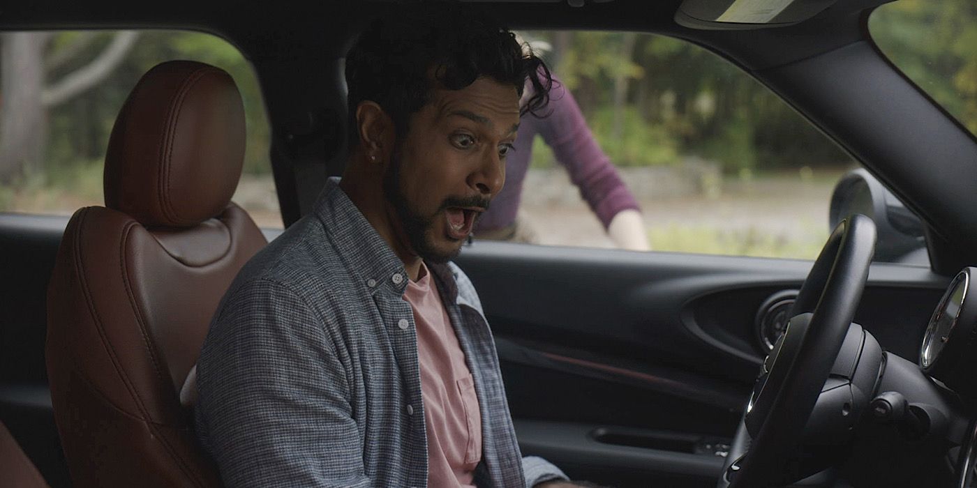 Jay screams as he drives the car possessed by Hetty.