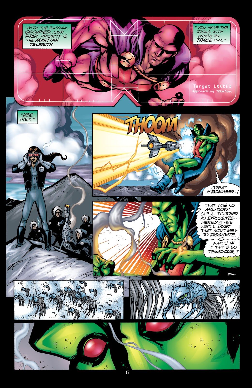 Martian Manhunter recibe un disparo