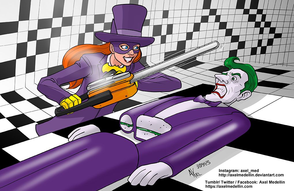 Joker and Batgirl "Don't come here"