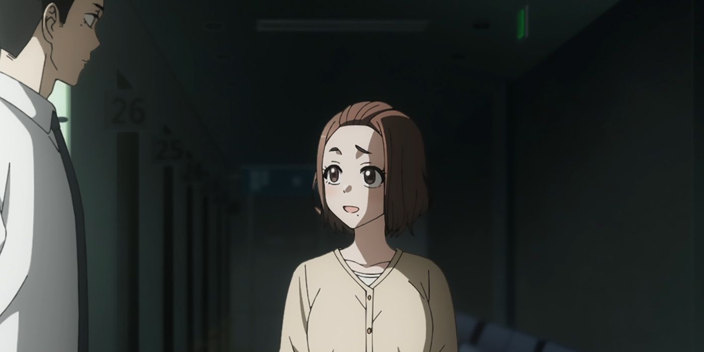 Miori Gojo está hablando en el hospital.