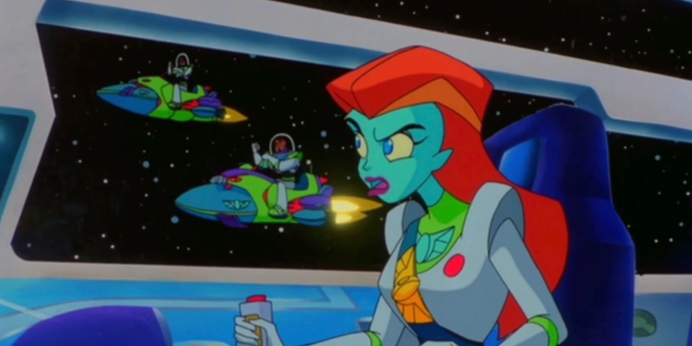 Mira Nova piloting a spacecraft in Star Command Buzz Lightyear