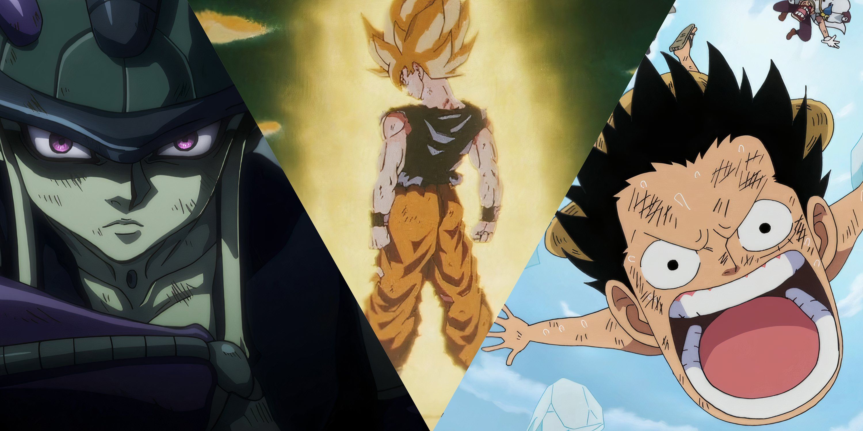 Ant King, Goku, and Luffy