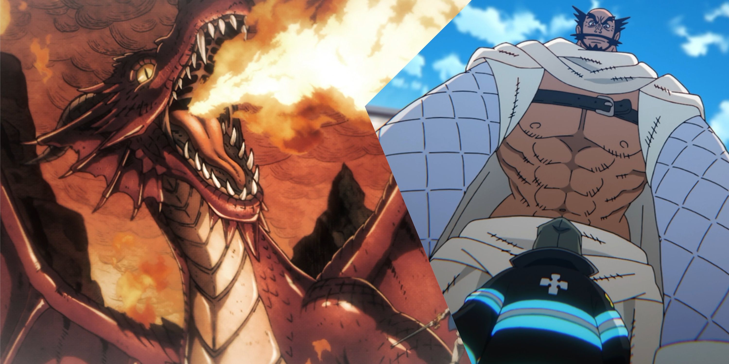 Dragon & Arthur Boyle in Fire Force Season 3, Episode 5