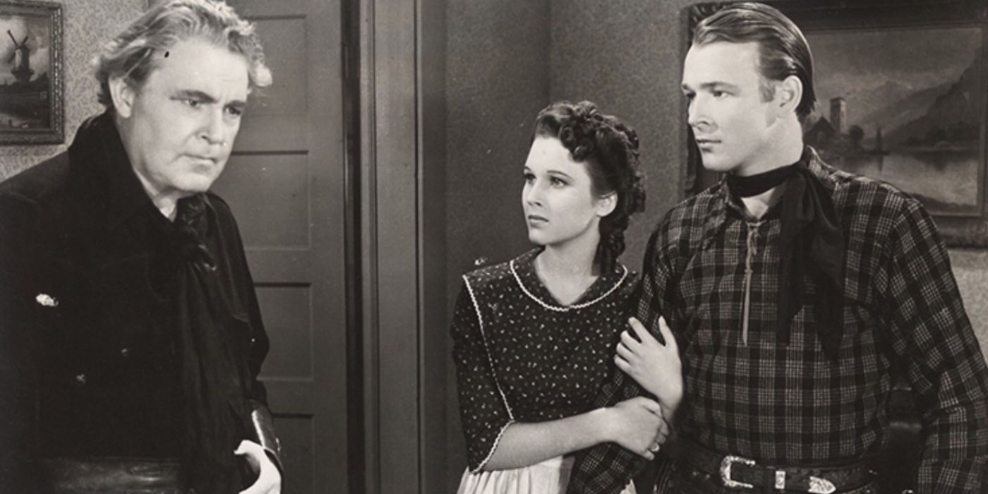 A still from Roy Rogers' A Shine on Harvest Moon