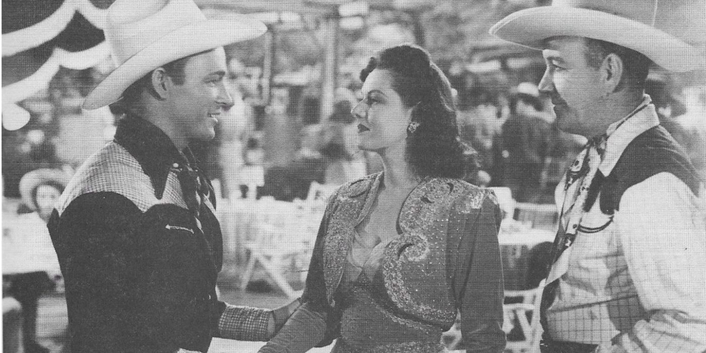 A still from Roy Rogers' Ridin' Down the Canyon