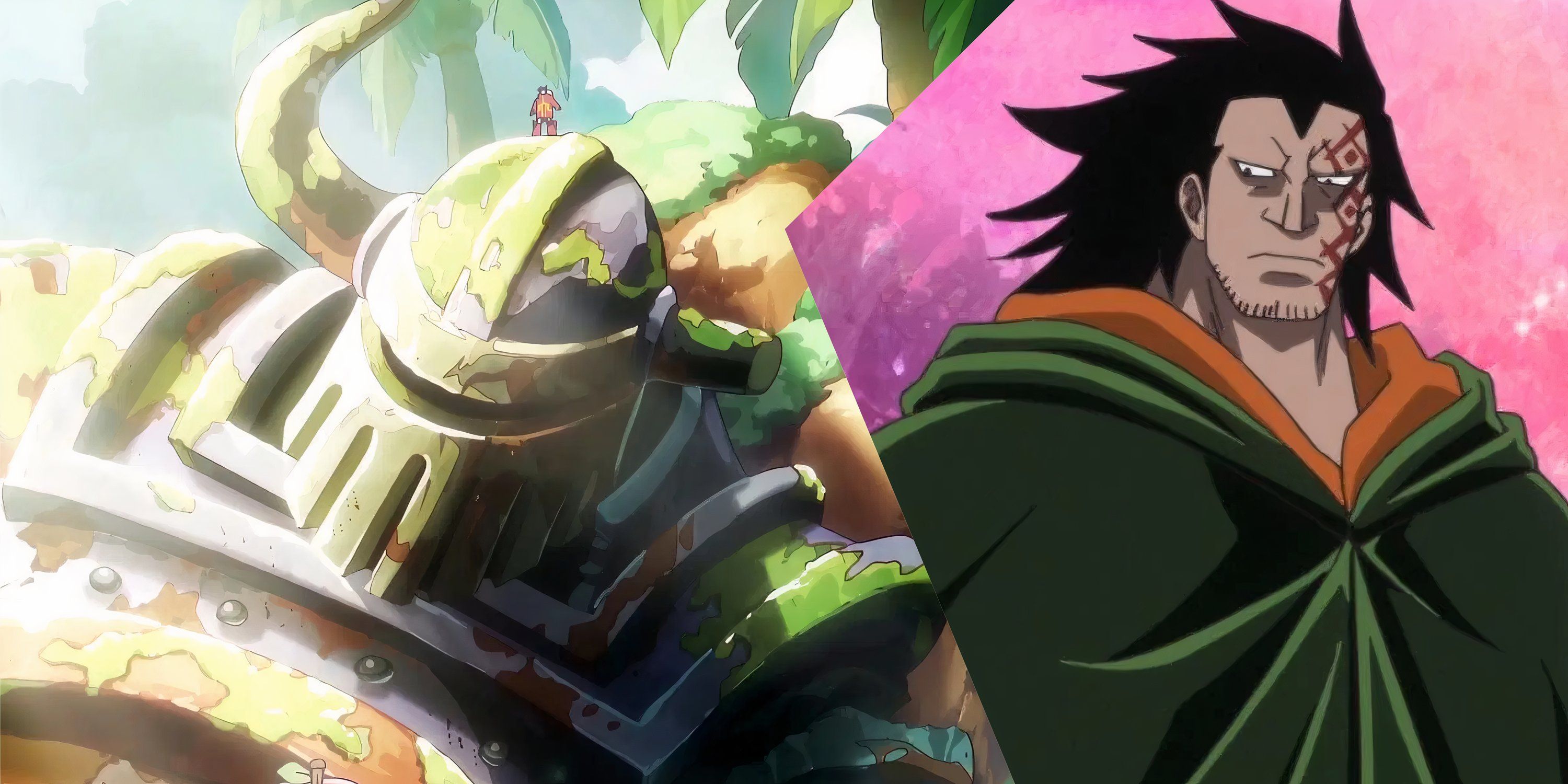 Emet & Monkey D. Dragon in one piece