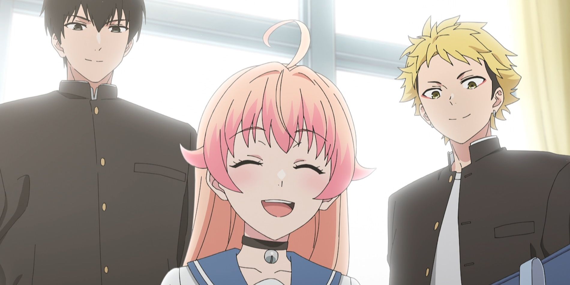 Nico is satisfied with Morihito and Kanshi in Witch Watch.