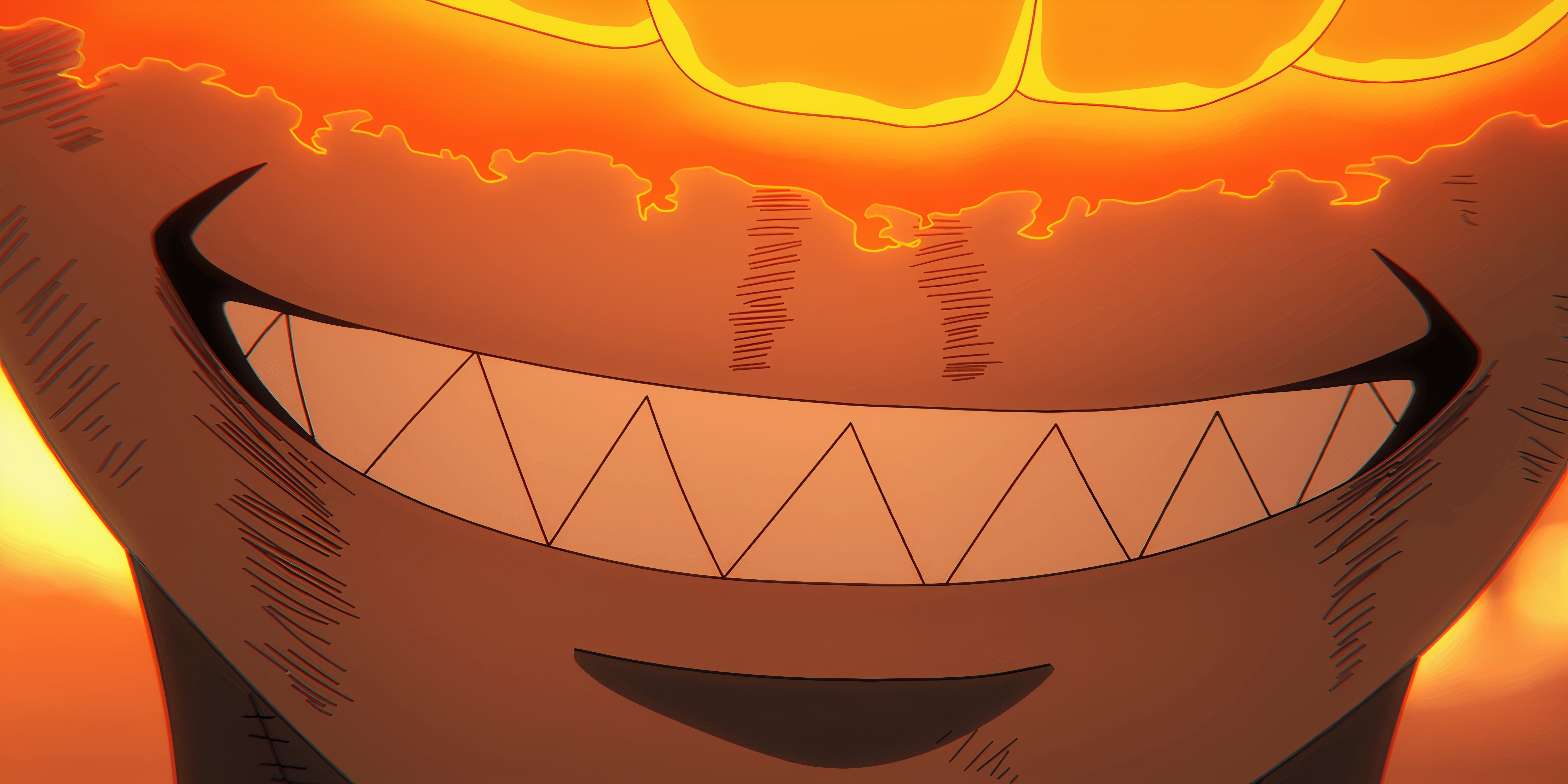 Shinra Tanking a Direct Blow to the Face in Fire Force, Season 3, Episode 6