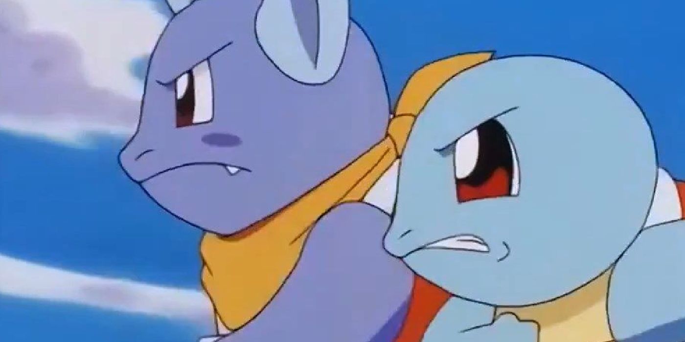 Squirtle vs Wartortle - anime Pokémon