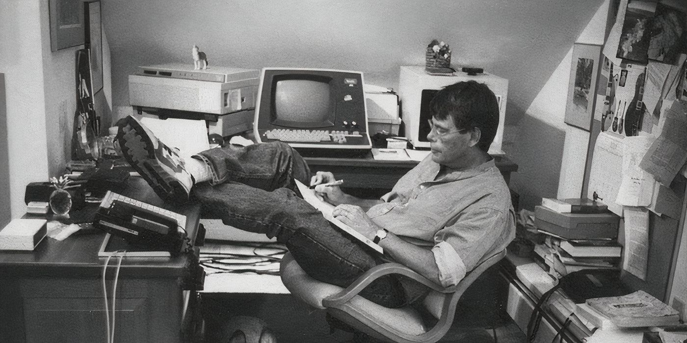 Stephen King on the cover of his book On Writing
