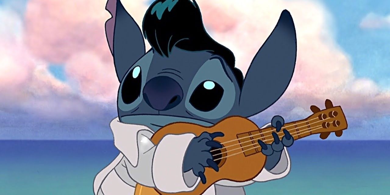Stitch vestido de Elvis en Lilo y Stitch