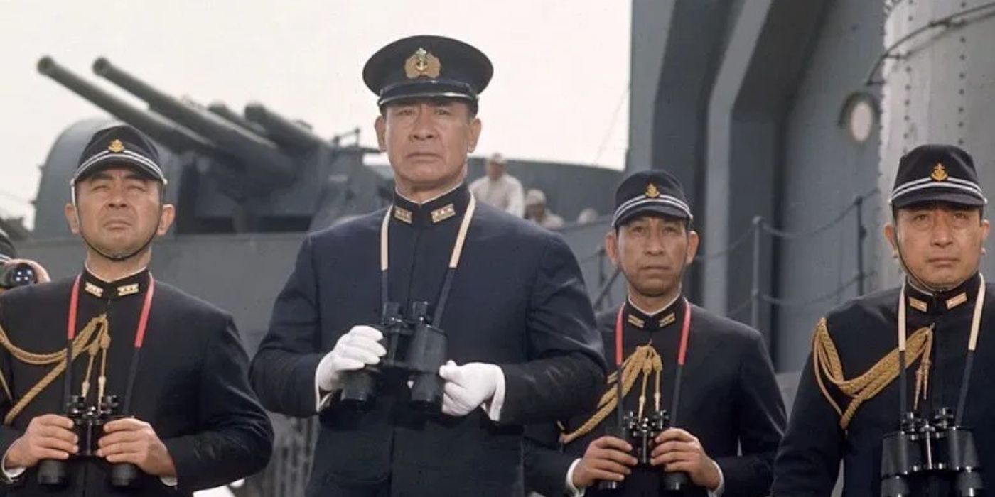 So Yamamura as Admiral Isoroku Yamamoto with his officers from the movie Tora! Tora! Tora! (1970)