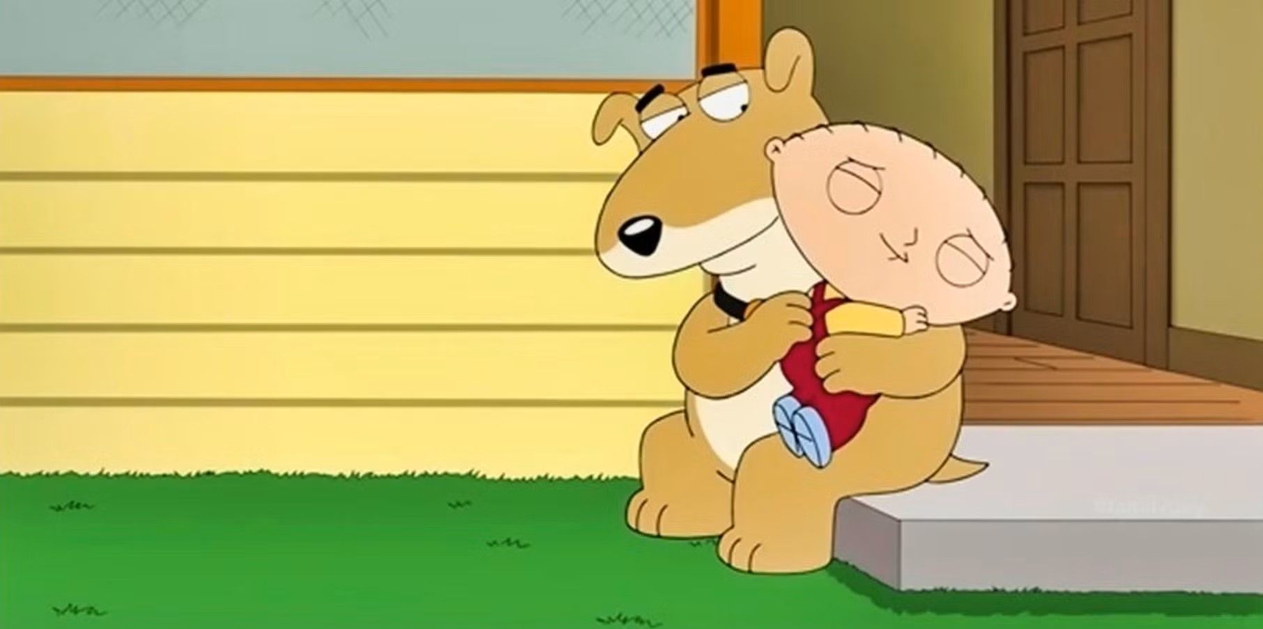 Vinny and Stewie Griffin from Family Guy.