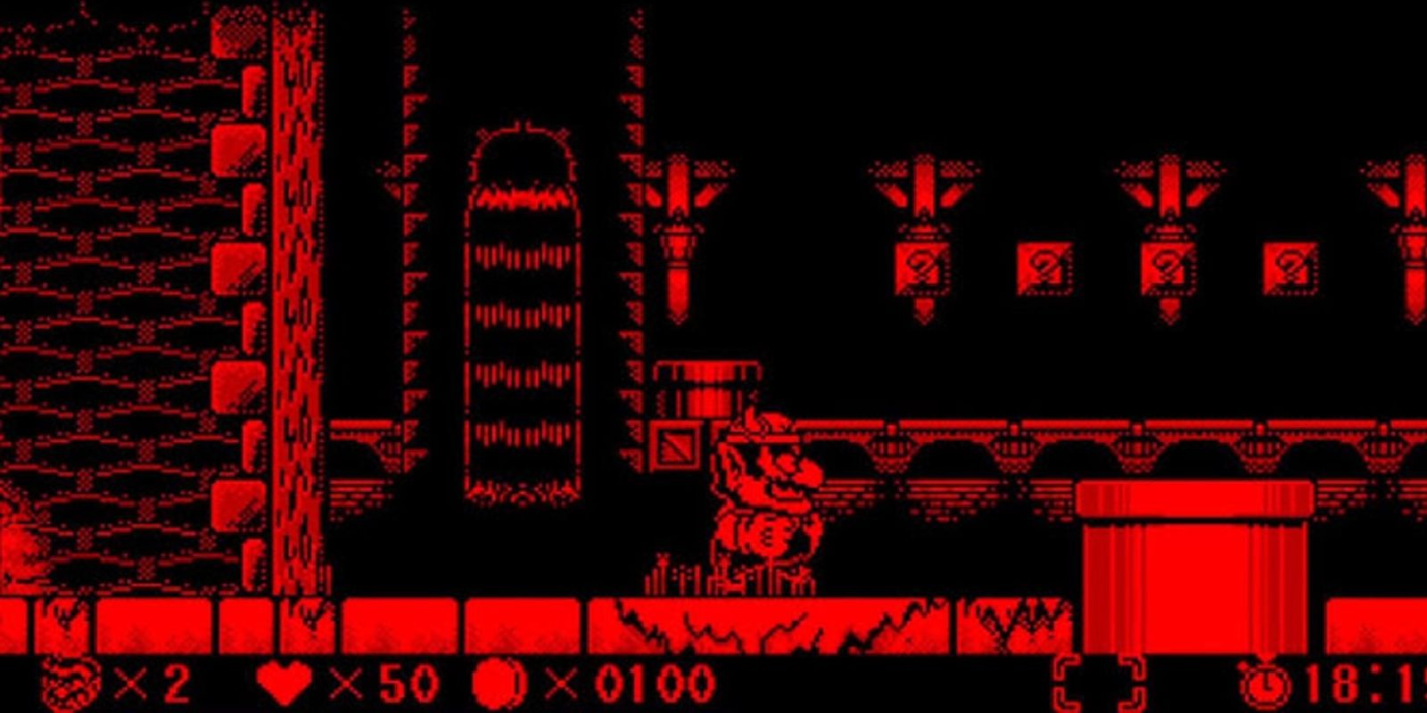 Virtual Boy Wario Land Gameplay
