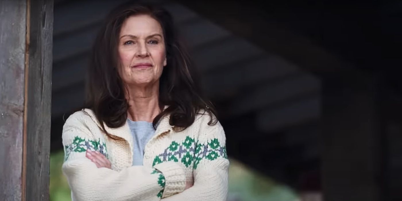 Wendy Crewson as Mary standing on her porch in Tracker 'Echo Ridge'