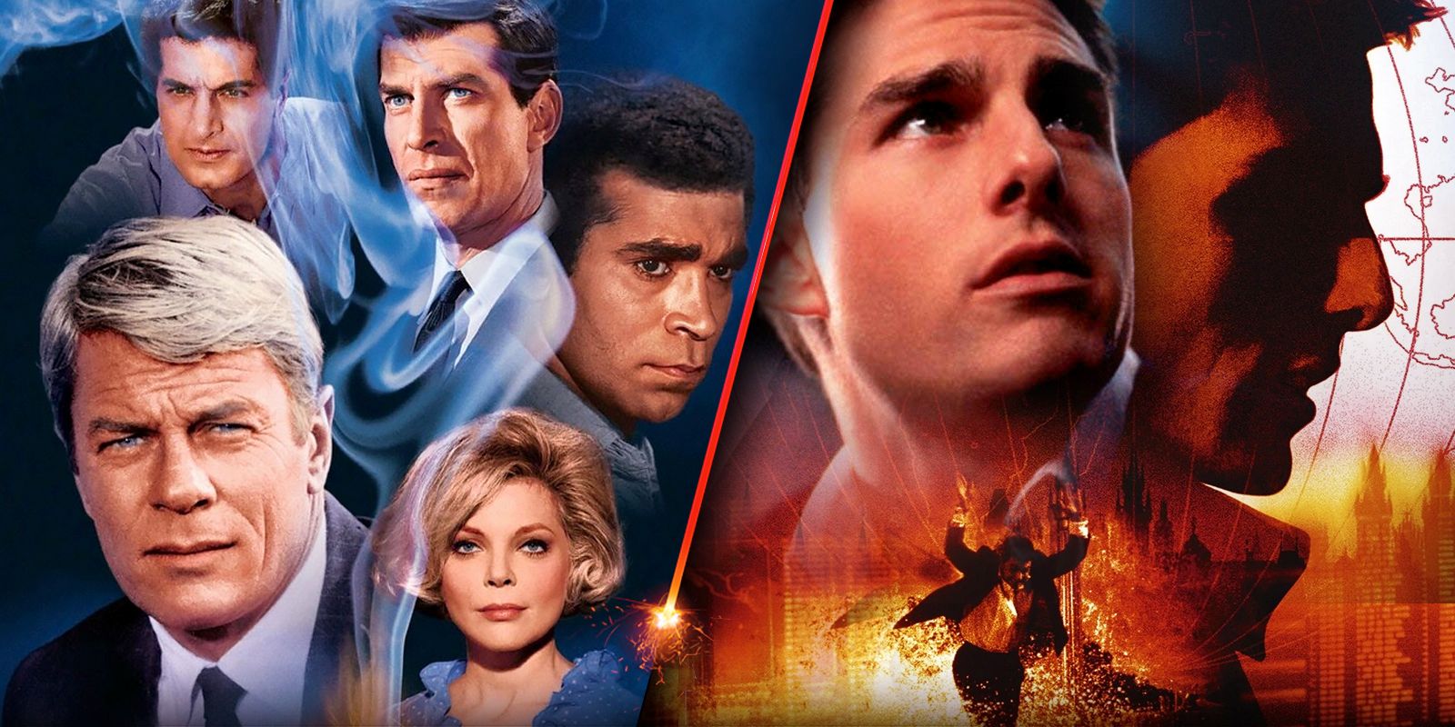 Why-the-Original-Mission-Impossible-Cast-Members-Hated-the-1996-Movie featuring the original Mission: Impossible TV show cast with Tom Cruise from 1996 Mission Impossible