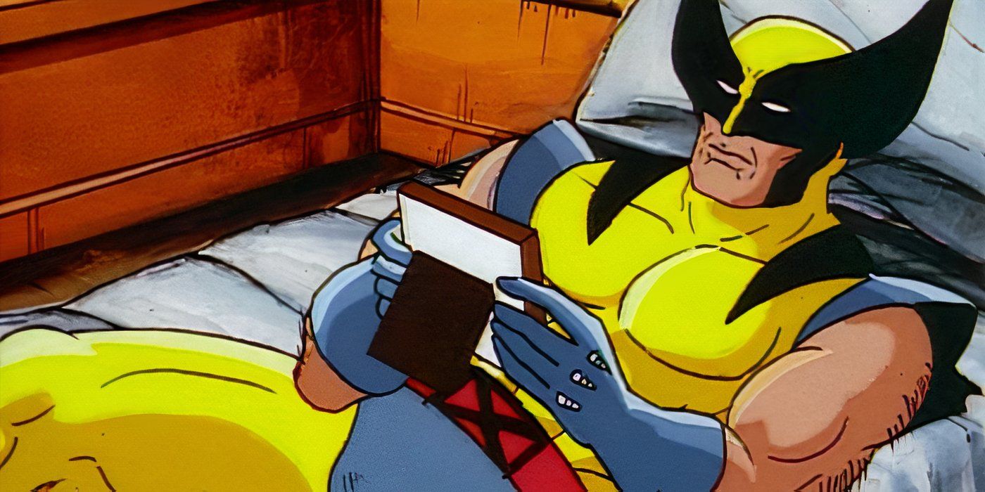Wolverine Looking at a Photo Frame in the Original X-Men The Animated Series
