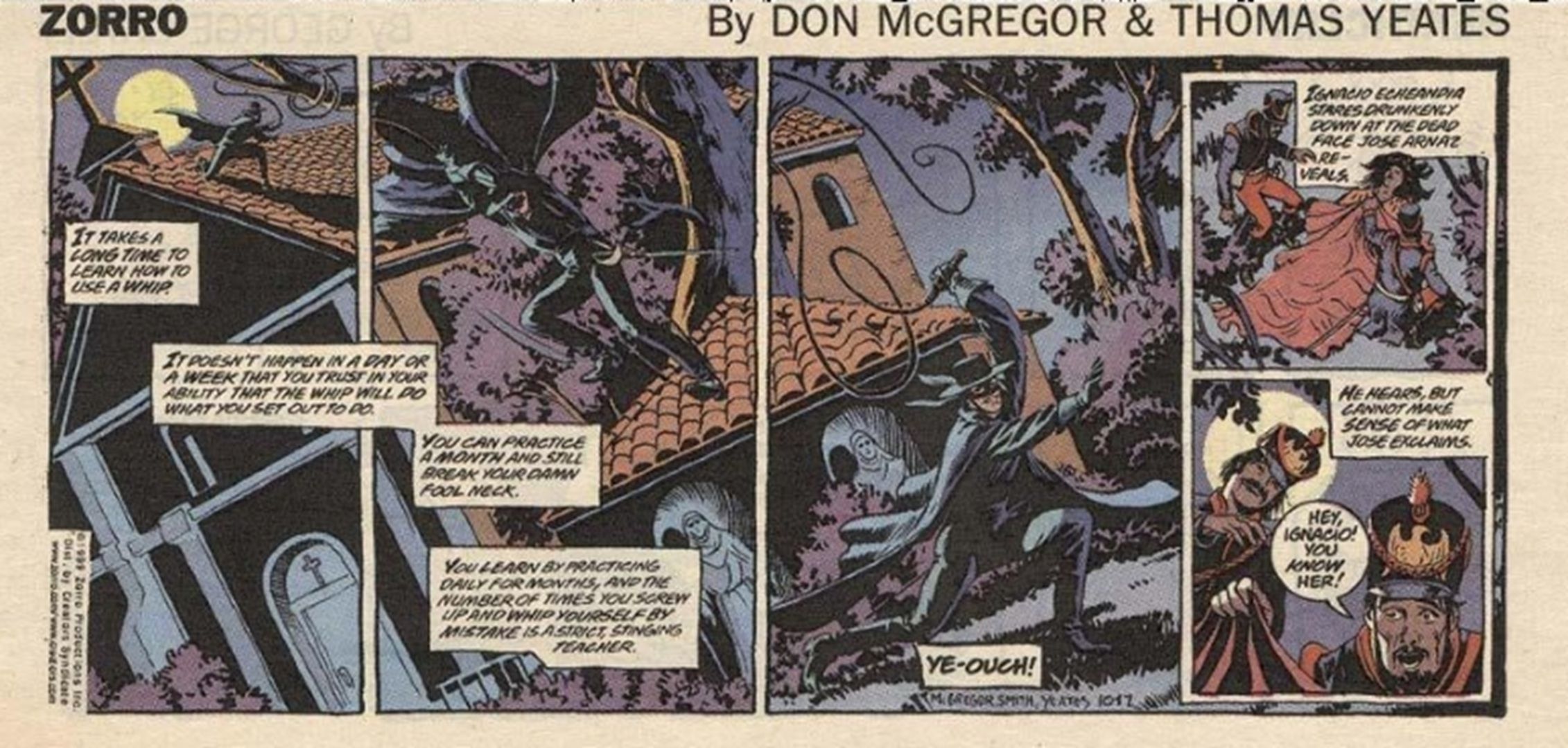 Zorro swings into action