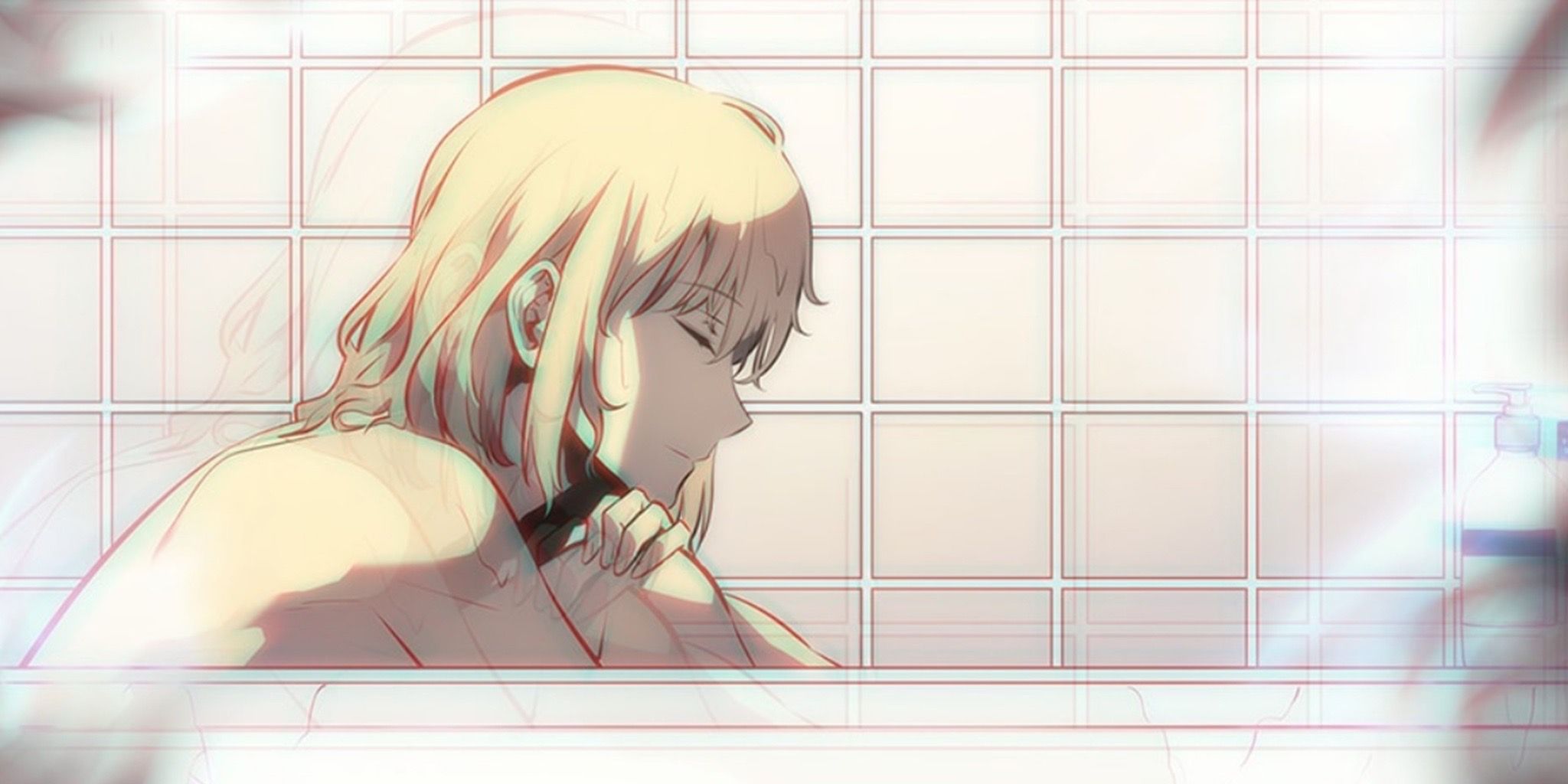 Cha Haein é flagrada no banho por Sung Jinwoo no manhwa de Solo Leveling