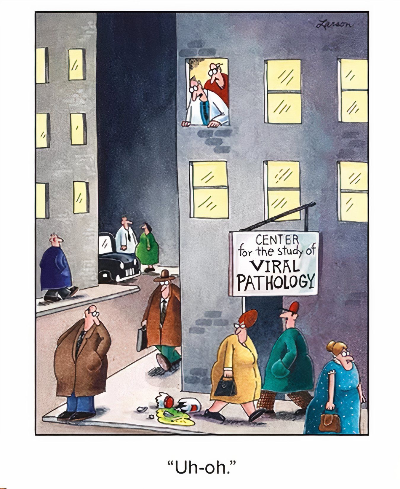 Los científicos liberan accidentalmente una patología viral en The Far Side