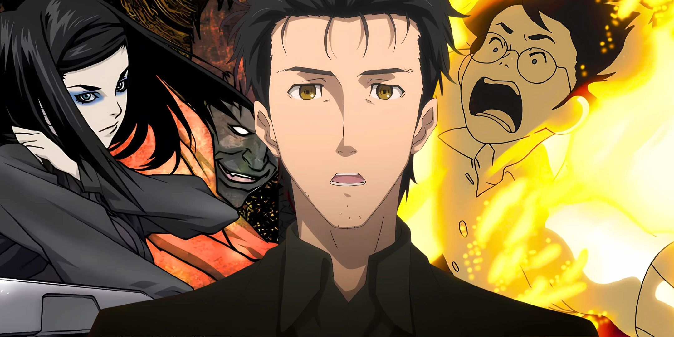 Un collage con un proxy Ergo, Steins Gate 0 y la Galaxia Tatami