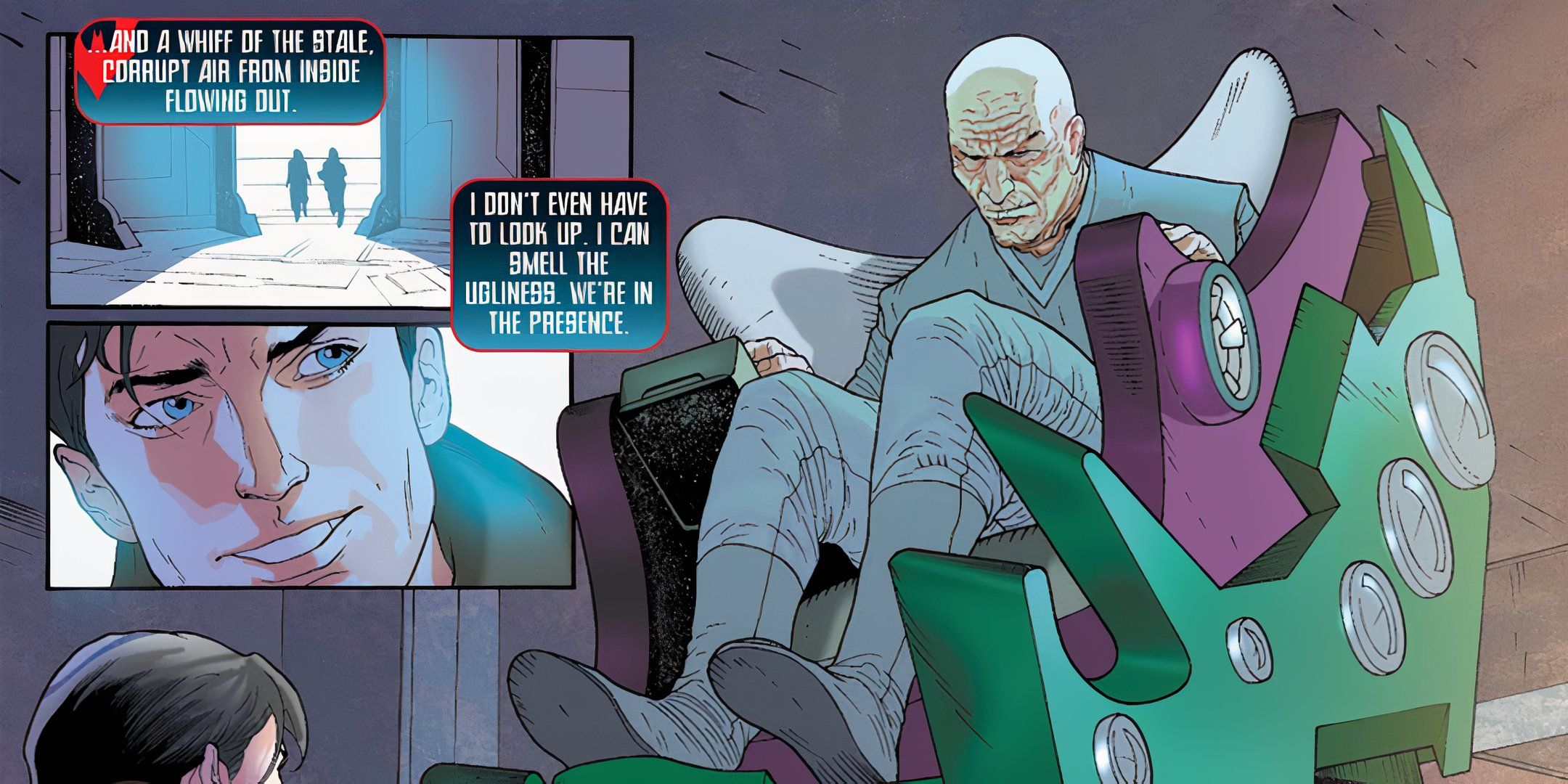 Lex Luthor reveals himself to Terry McGinnis in Superman/Batman Annual #4