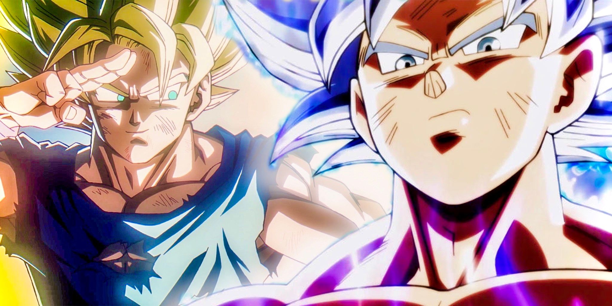 Super Saiyan Goku in Dragon Ball DAIMA with UI Goku in Dragon Ball Super
