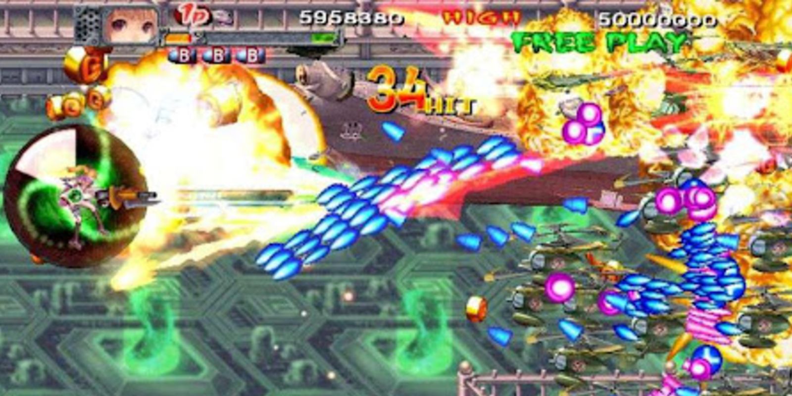 Akai Katana Gameplay with players shooting into a spray of bullets