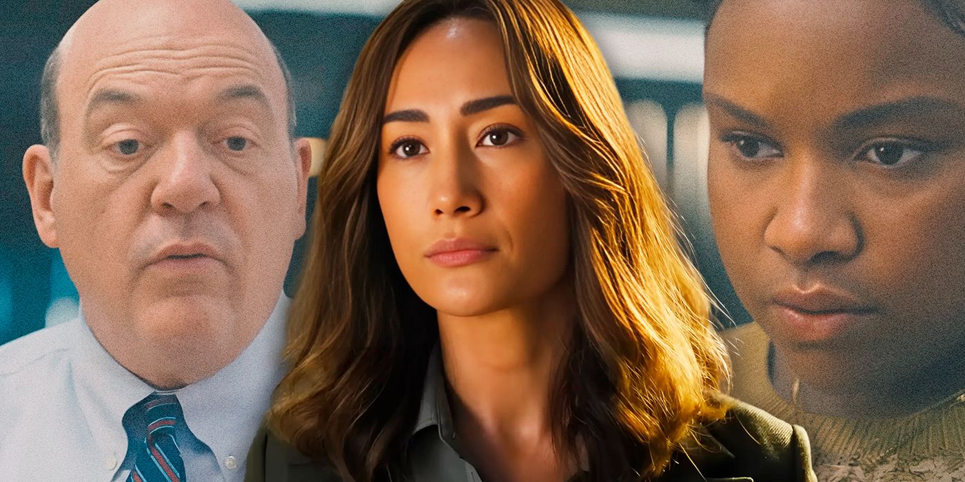 Editing of John Carroll Lynch, Maggie Q and Courtney Taylor in scenes from the Amazon Ballard television show
