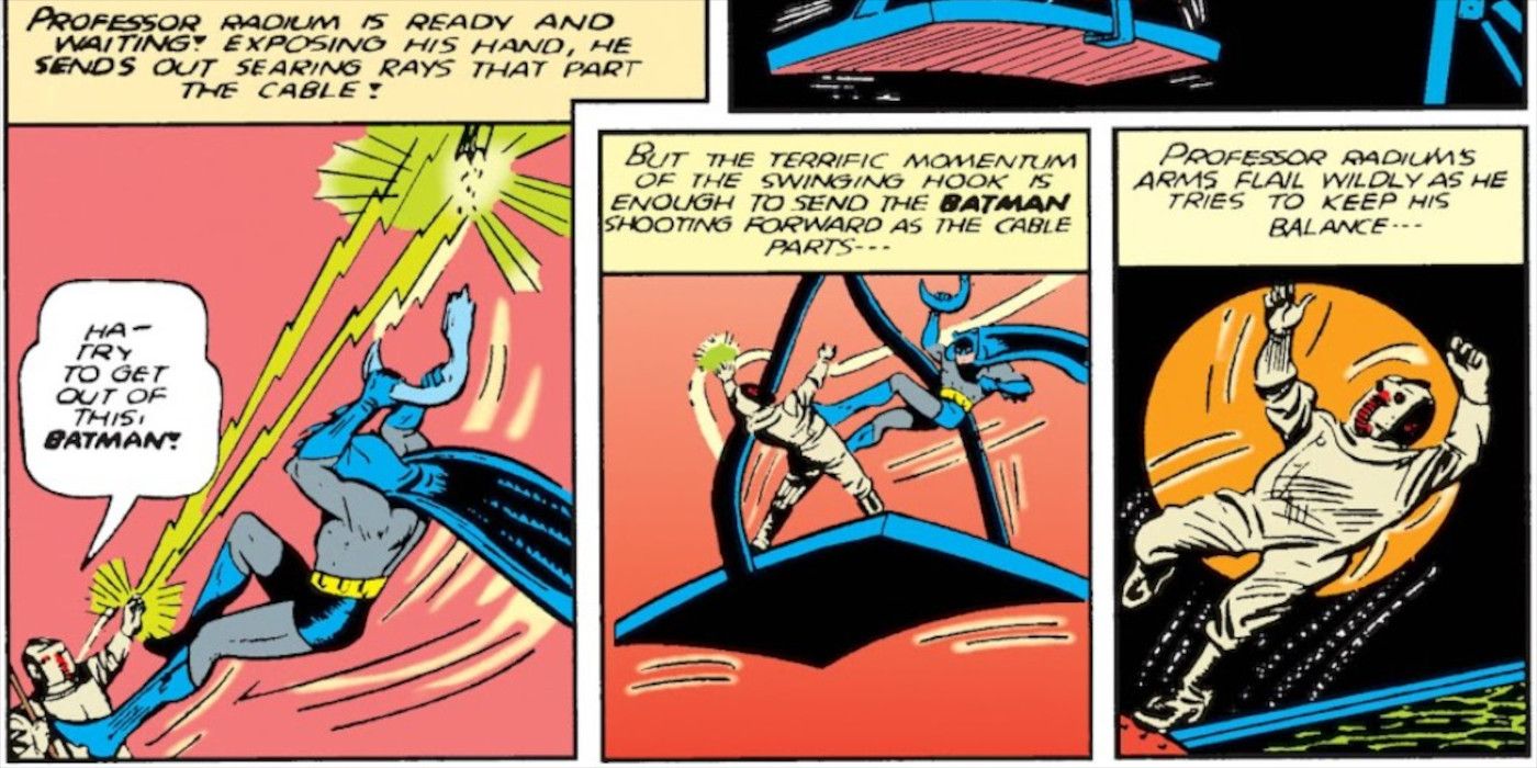 Batman kills professor Radium